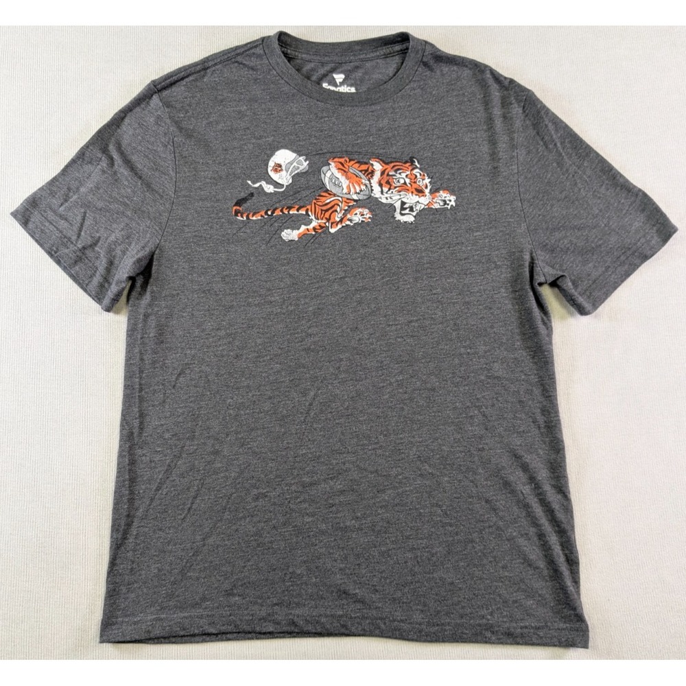 Cincinnati Bengals Shirt Mens Medium Gray Retro Throwback 60s 70s Logo NFL